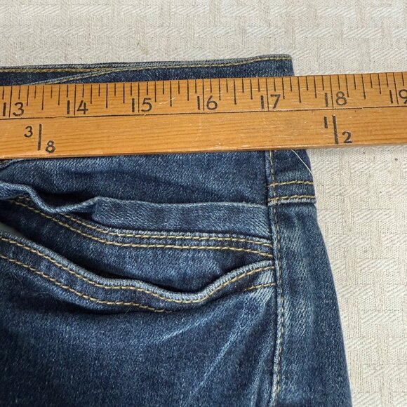 Fashion Bug Womens Size 14 Blue Denim Jeans Tapered Leg Mid-Rise - Picture 5 of 8